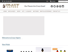 Tablet Screenshot of crazyvapors.com